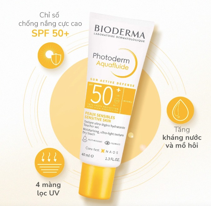 hotoderm Aquafluide SPF50+ của Bioderma 3