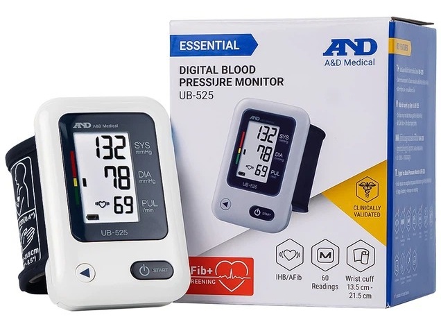 Bảo vệ sức khỏe tốt hơn với máy đo huyết áp cổ tay tự động AND UB-525 AFIB 3
