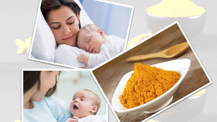 Cách hơ mặt bằng rượu nghệ sau sinh 2