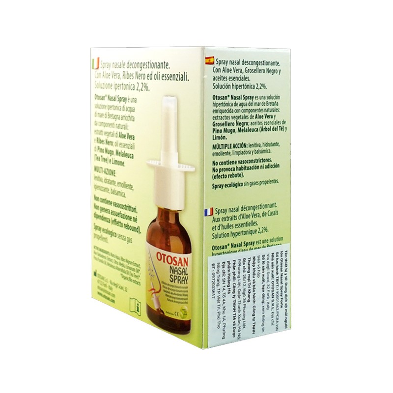 Chai xịt Otosan Nasal Spray Forte hỗ trợ điều trị viêm xoang, nghẹt mũi ở người lớn 2