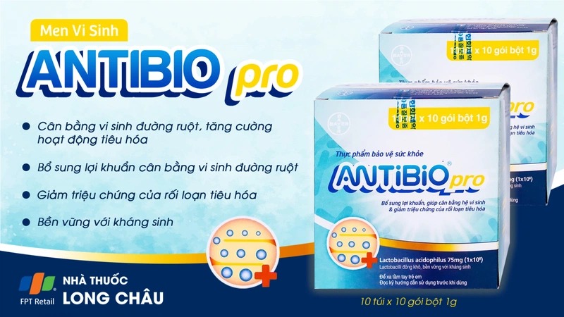 Công dụng và cách sử dụng men vi sinh Antibio Pro 2