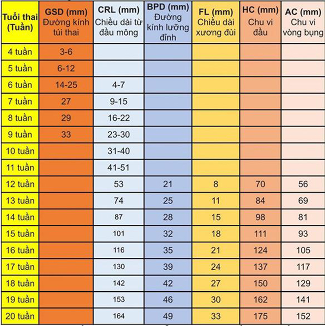 CRL trong siêu âm thai 3