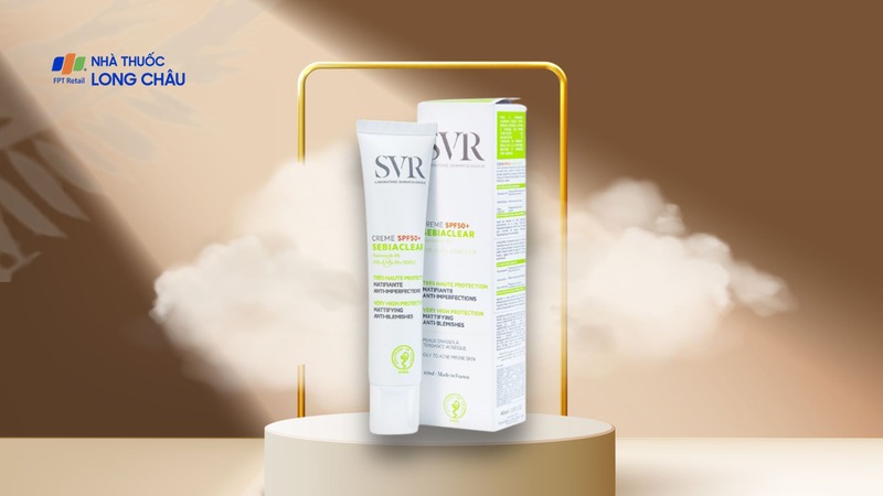 Kem chống nắng SVR Sebiaclear Creme SPF50+ sử dụng bộ lọc quang học thế hệ mới