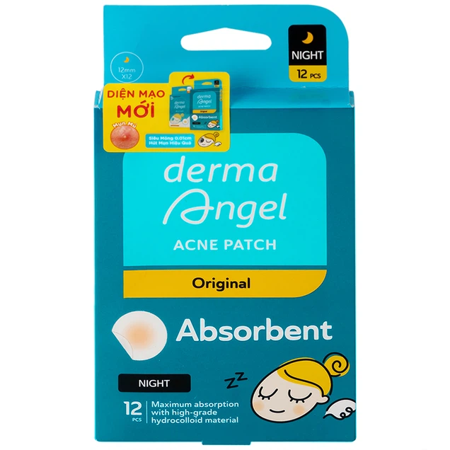 Đánh bay nốt mụn trứng cá khó ưa với miếng dán mụn Derma Angel3