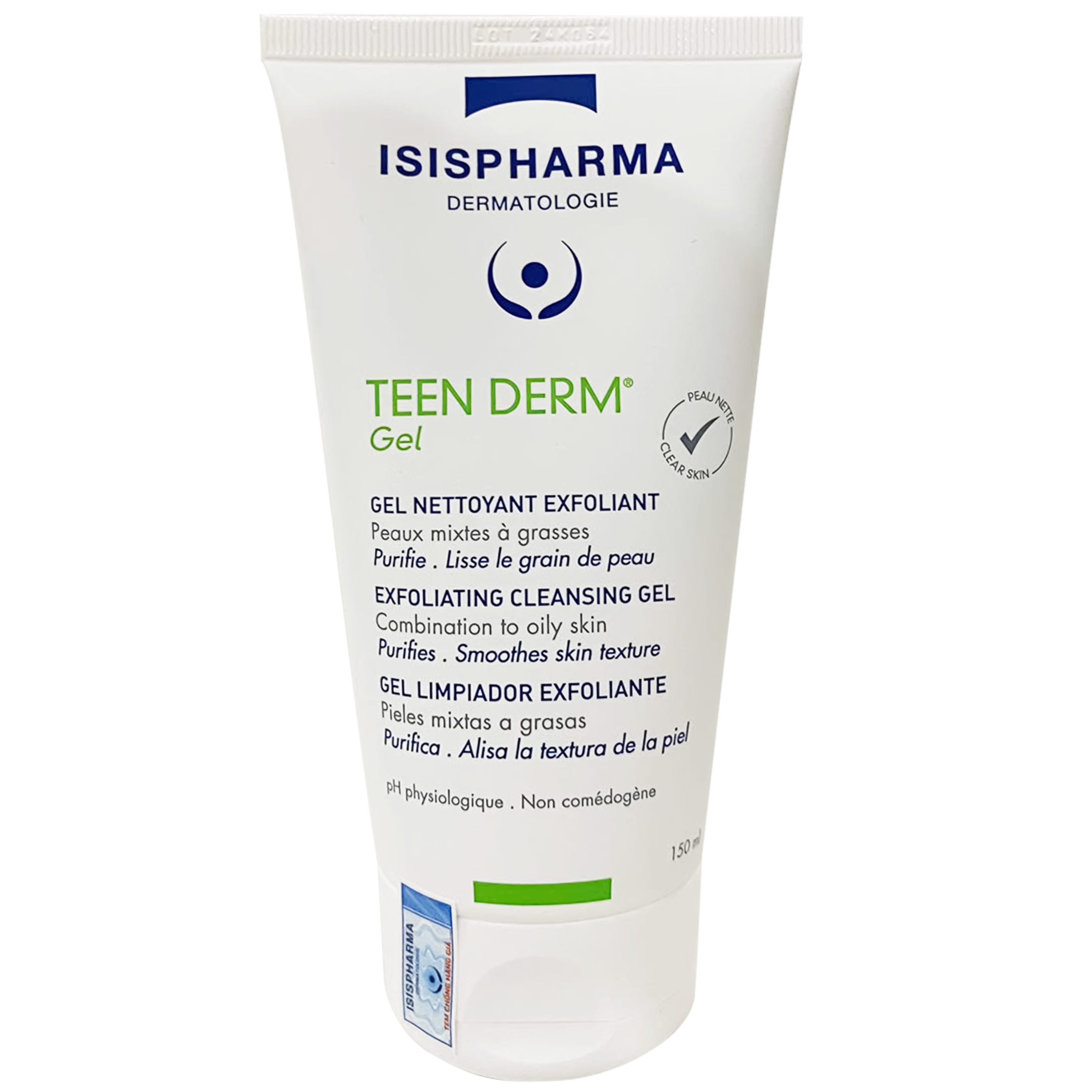 Gel rửa mặt Isis Teen Derm giảm nhờn và ngăn ngừa mụn (150ml)