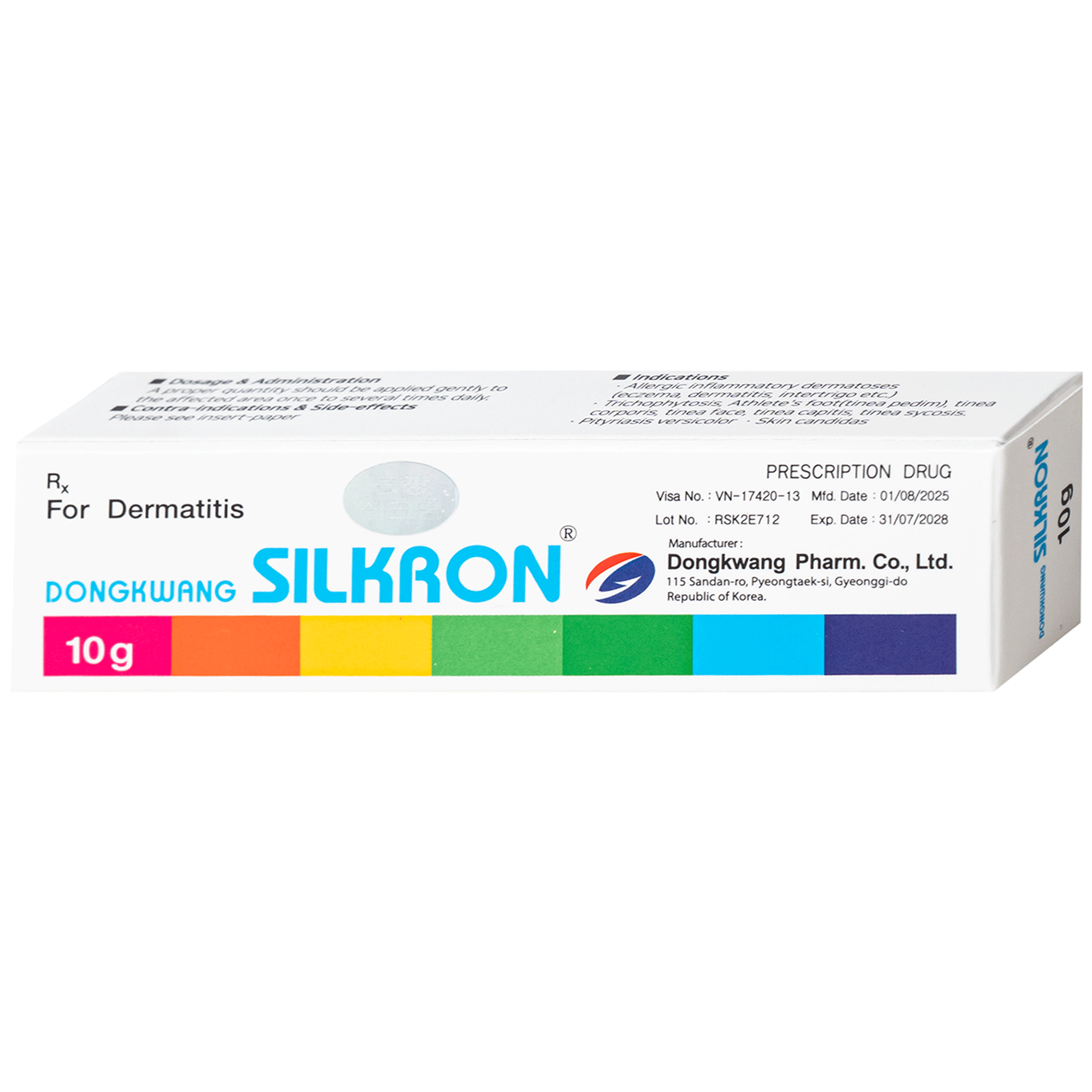 Kem bôi da SILKRON Dongkwang điều trị nhiễm khuẩn, nhiễm nấm (10g) 2