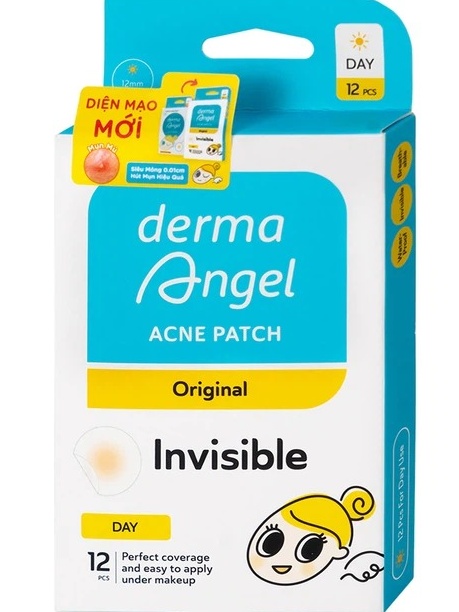 Không còn lo mụn với Miếng dán mụn ban ngày Derma Angel 3