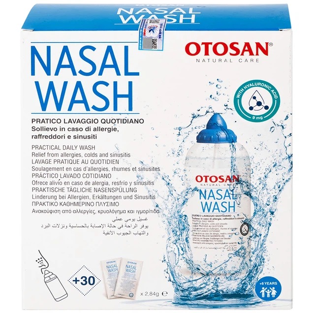 Không còn nỗi lo xoang mũi ở trẻ với&nbsp;Bộ rửa xoang mũi Otosan Nasal wash Kit 3
