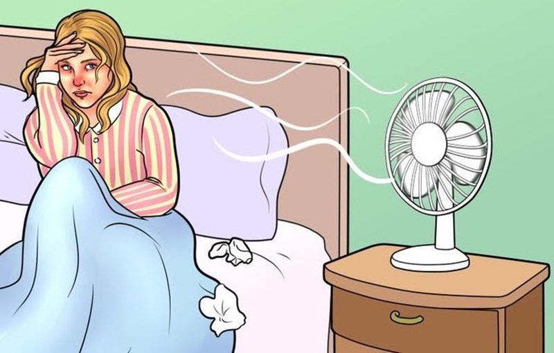 Ngủ quạt máy cả đêm có ảnh hưởng tới sức khỏe như thế nào? 2