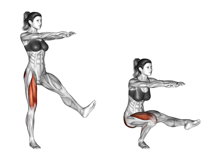 Squat 1 chân là gì? Cách thực hiện squat 1 chân đúng kỹ thuật 2