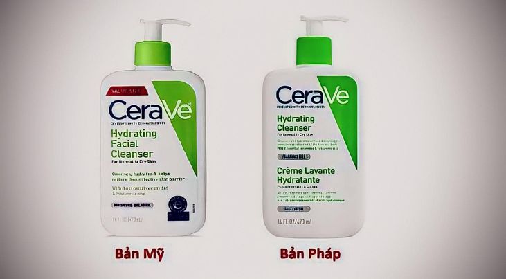 Sữa rửa mặt cerave bản Mỹ hay Pháp tốt hơn 2