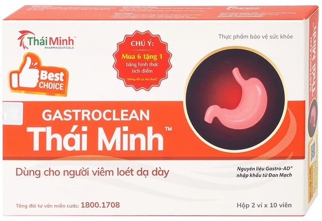 Giải pháp làm giảm viêm loét dạ dày hiệu quả với Gastroclean Thái Minh 3