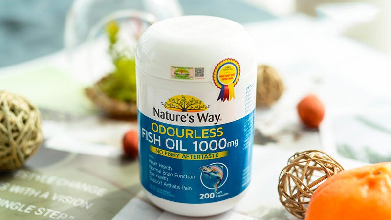 Nature'S Way Odourless Fish Oil 1000mg sử dụng cho nhiều lứa tuổi