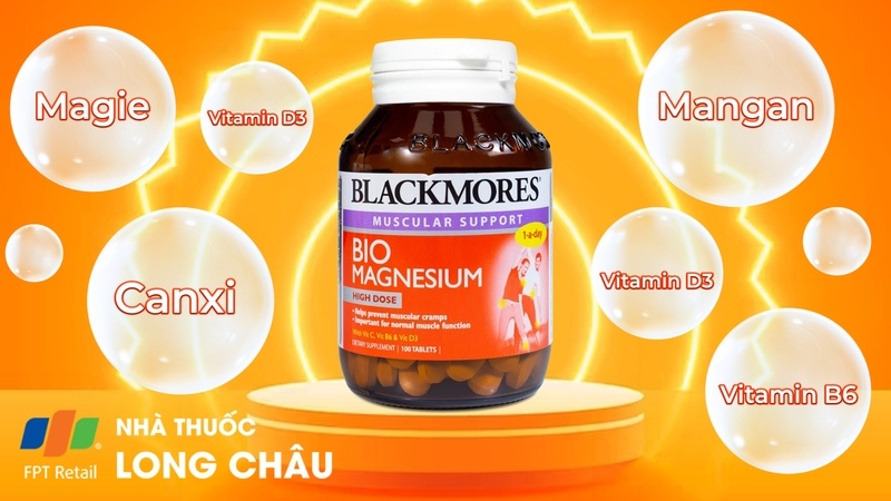 Blackmores Bio Magnesium giúp tăng cường sức mạnh cơ bắp