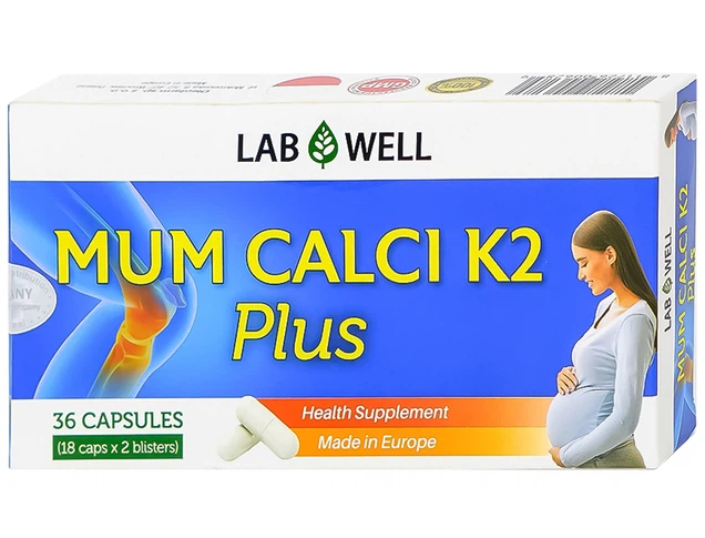Mum Calci K2 Plus Lab Well bổ sung canxi cho phụ nữ mang thai và cho con bú 3