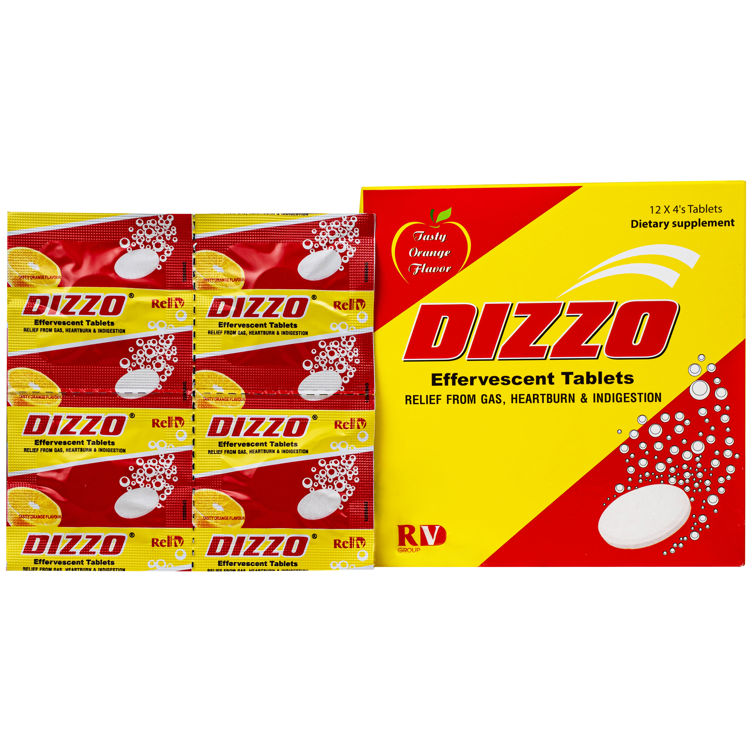VIÊN SỦI HỖ TRỢ TIÊU HÓA DIZZO RV 12X4