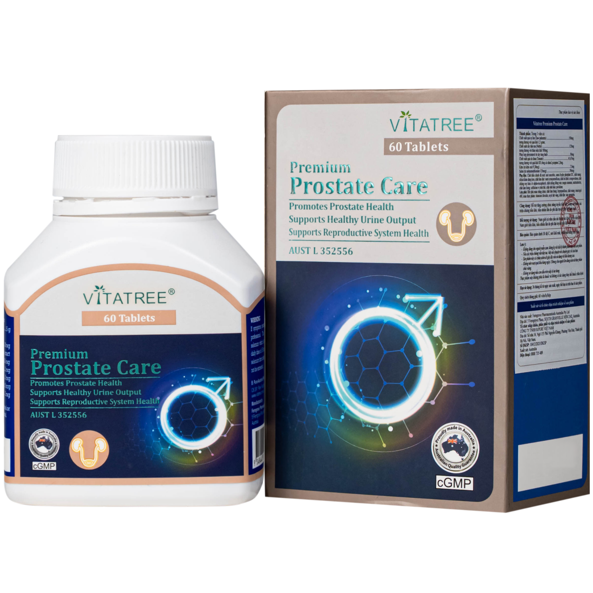 VIÊN UỐNG HỖ TRỢ TĂNG CƯỜNG CHỨC NĂNG TUYẾN TIỀN LIỆT VITATREE PREMIUM PROSTATE CARE 60V